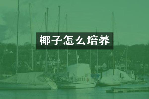 椰子怎么培养