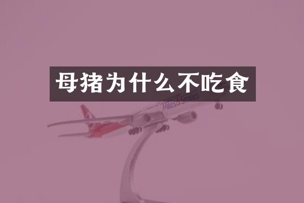 母猪为什么不吃食