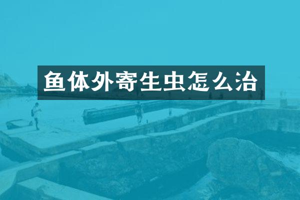 鱼体外寄生虫怎么治