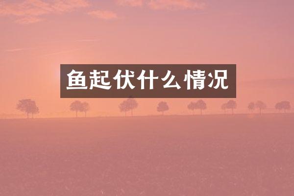 鱼起伏什么情况
