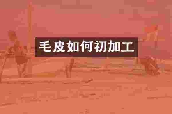 毛皮如何初加工