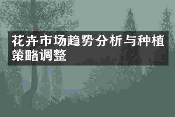 花卉市场趋势分析与种植策略调整