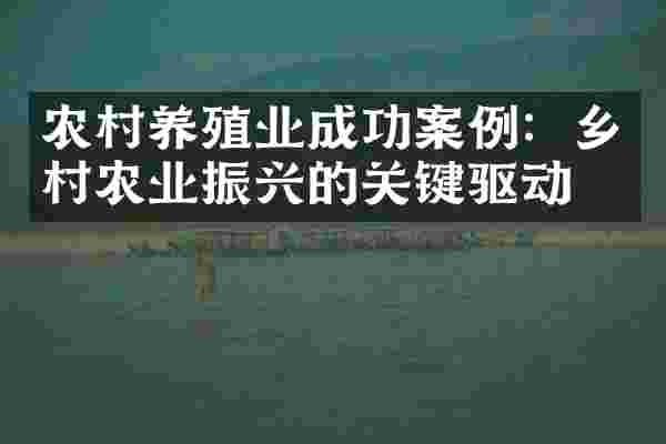 农村养殖业成功案例：乡村农业振兴的关键驱动力