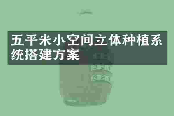 五平米小空间立体种植系统搭建方案