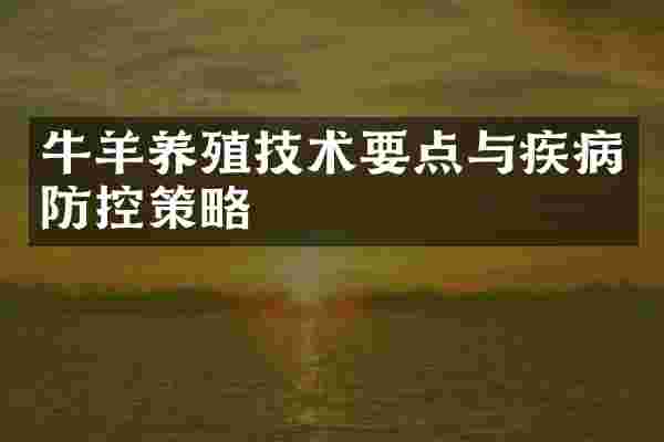 牛羊养殖技术要点与疾病防控策略