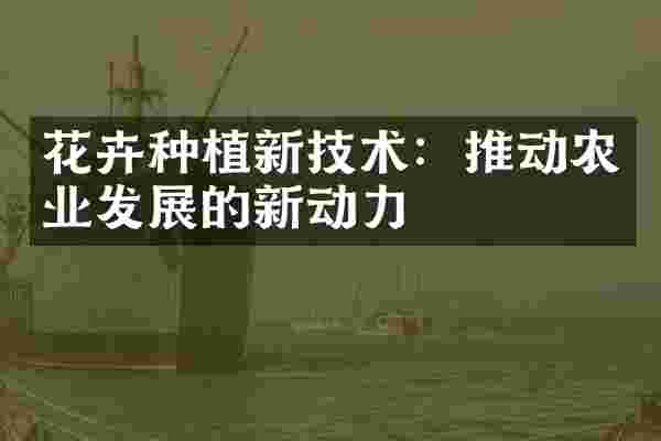 花卉种植新技术：推动农业发展的新动力
